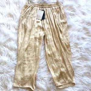 Zara wide leg satin wrap style culottes.